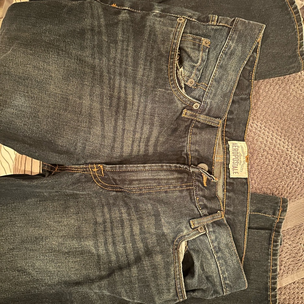 Aeropostale Men's Deep Indigo Relaxed Jeans